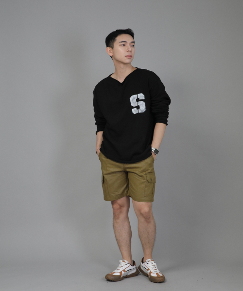 SAINTCREW(セントクルー)の「レトロラインカーゴショーツ RBC-340 コーティングオリーブ(その他パンツ・メンズ・その他・MEDIUM/LARGE/X-LARGE)」の2枚目の写真