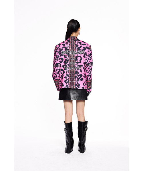 GREEDILOUS(グリディアス)の「Leopard Slogan Jacket(その他アウター・メンズ・その他・S/M/L/XS)」の3枚目の写真