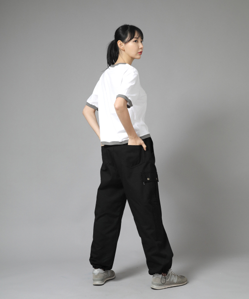 SAINTCREW(セントクルー)の「ダブルカーゴストリングジョガーパンツ DCJ-338 ブラック(スウェットパンツ・メンズ・その他・MEDIUM/LARGE/X-LARGE)」の5枚目の写真