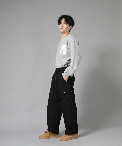 SAINTCREW(セントクルー)の「ダブルカーゴストリングジョガーパンツ DCJ-338 ブラック(スウェットパンツ・メンズ・その他・MEDIUM/LARGE/X-LARGE)」の10枚目の写真