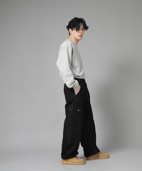 SAINTCREW(セントクルー)の「ダブルカーゴストリングジョガーパンツ DCJ-338 ブラック(スウェットパンツ・メンズ・その他・MEDIUM/LARGE/X-LARGE)」の12枚目の写真