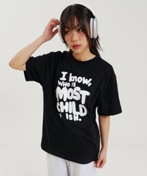 TYPO BOXY TEE BLACK