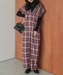 チェック柄」に該当するオールインワン・サロペットファッション通販