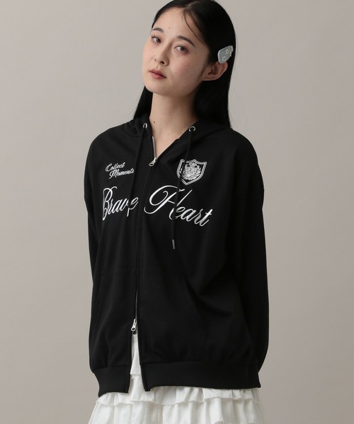 3.3 Field Trip （3.3フィールドトリップ）の「3.3 Field Trip／ユニロゴダブルジップパーカー（パーカー・レディース・ブラック/グレー・FREE）」の11枚目の写真