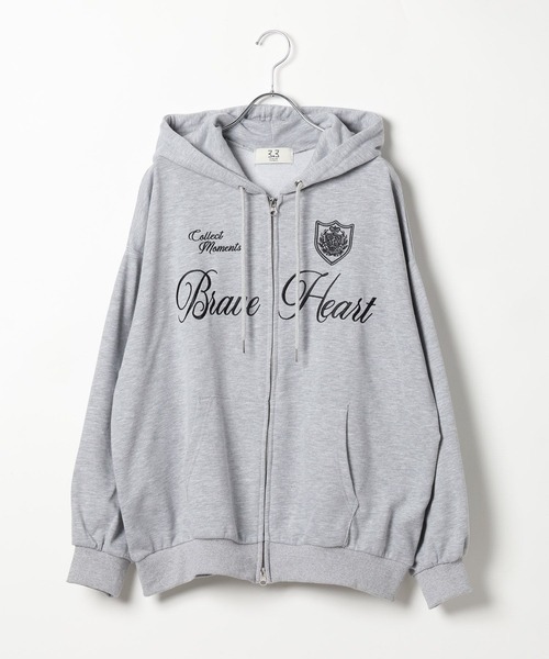 3.3 Field Trip （3.3フィールドトリップ）の「3.3 Field Trip／ユニロゴダブルジップパーカー（パーカー・レディース・ブラック/グレー・FREE）」の14枚目の写真