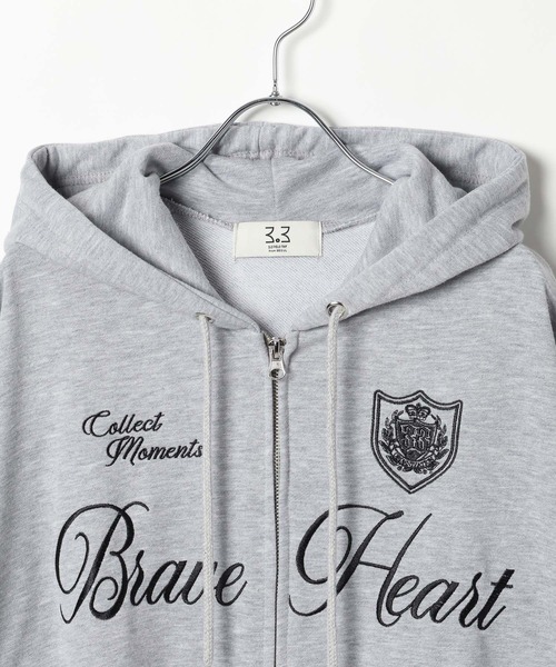 3.3 Field Trip （3.3フィールドトリップ）の「3.3 Field Trip／ユニロゴダブルジップパーカー（パーカー・レディース・ブラック/グレー・FREE）」の16枚目の写真