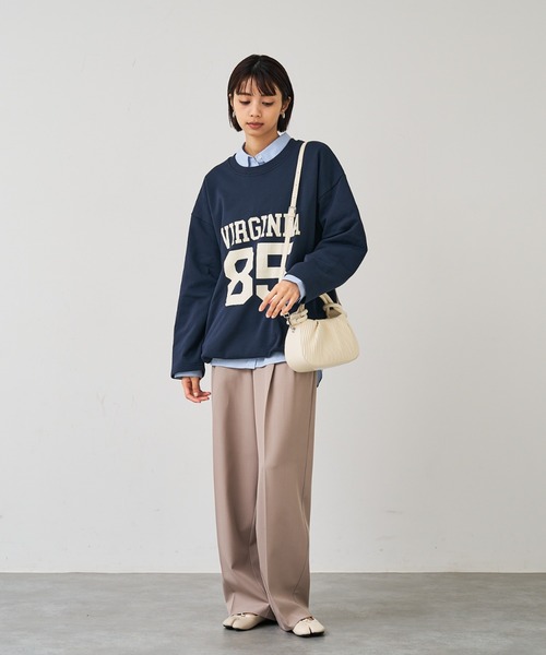 abahouse mavie（アバハウスマヴィ）の「ノットプリーツ２ＷＡＹバッグ（ショルダーバッグ・レディース・アイボリー/ブラック・フリー）」の5枚目の写真
