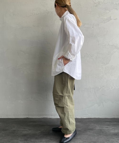 DANTON（ダントン）の「[DANTON/ダントン] ラウンドカラー オックスフォードプルオーバーシャツ(無地)（シャツ/ブラウス・レディース・ホワイト・40/38/42）」の11枚目の写真