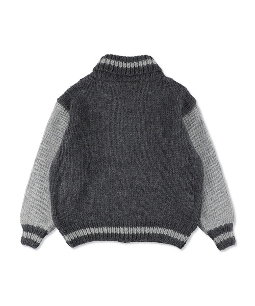 WIND AND SEA（ウィンダンシー）の「PATCH LOGO COWICHAN JACKET（ダウンジャケット/コート・メンズ・ブラウン/グレー・M/L）」の11枚目の写真