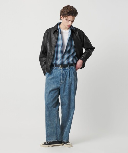 BEAUTY&YOUTH UNITED ARROWS（ビューティーアンドユースユナイテッドアローズ）の「ラブ レザー バルーン ジャケット（その他アウター・メンズ・ブラック・S/M/L/XL）」の3枚目の写真