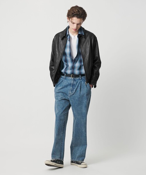 BEAUTY&YOUTH UNITED ARROWS（ビューティーアンドユースユナイテッドアローズ）の「ラブ レザー バルーン ジャケット（その他アウター・メンズ・ブラック・S/M/L/XL）」の6枚目の写真