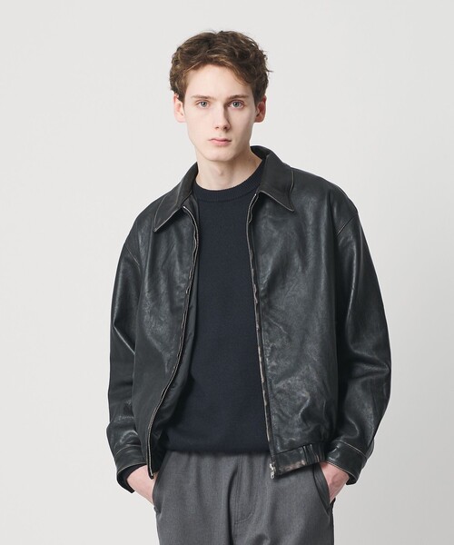 BEAUTY&YOUTH UNITED ARROWS（ビューティーアンドユースユナイテッドアローズ）の「ラブ レザー バルーン ジャケット（その他アウター・メンズ・ブラック・S/M/L/XL）」の7枚目の写真