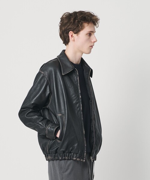 BEAUTY&YOUTH UNITED ARROWS（ビューティーアンドユースユナイテッドアローズ）の「ラブ レザー バルーン ジャケット（その他アウター・メンズ・ブラック・S/M/L/XL）」の8枚目の写真