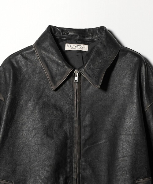 BEAUTY&YOUTH UNITED ARROWS（ビューティーアンドユースユナイテッドアローズ）の「ラブ レザー バルーン ジャケット（その他アウター・メンズ・ブラック・S/M/L/XL）」の12枚目の写真