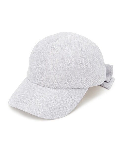 grove(グローブ)の「リボンキャップ【UVカット・サイズ調整可能】(キャップ・レディース・ブラック/ライトベージュ/グレー・00)」の1枚目の写真