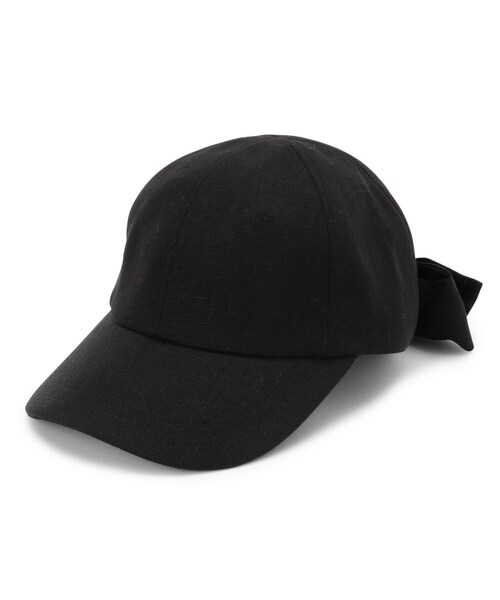 grove(グローブ)の「リボンキャップ【UVカット・サイズ調整可能】(キャップ・レディース・ブラック/ライトベージュ/グレー・00)」の2枚目の写真