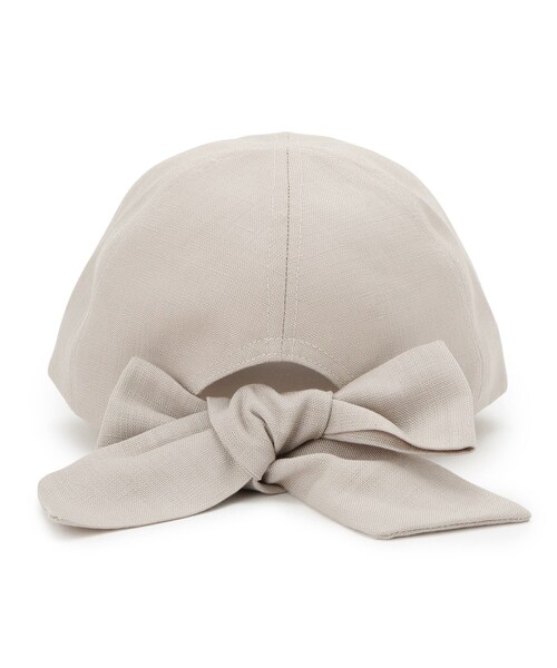 grove(グローブ)の「リボンキャップ【UVカット・サイズ調整可能】(キャップ・レディース・ブラック/ライトベージュ/グレー・00)」の5枚目の写真