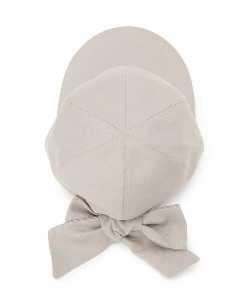 grove(グローブ)の「リボンキャップ【UVカット・サイズ調整可能】(キャップ・レディース・ブラック/ライトベージュ/グレー・00)」の7枚目の写真