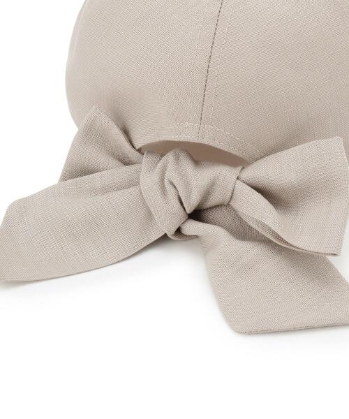 grove(グローブ)の「リボンキャップ【UVカット・サイズ調整可能】(キャップ・レディース・ブラック/ライトベージュ/グレー・00)」の9枚目の写真