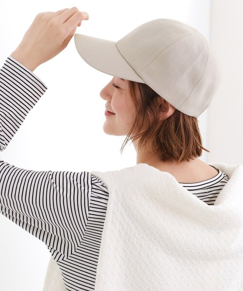 grove(グローブ)の「リボンキャップ【UVカット・サイズ調整可能】(キャップ・レディース・ブラック/ライトベージュ/グレー・00)」の11枚目の写真