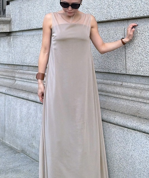 JENNE(ジェンヌ)の「カップ付きシアー2WAYワンピース(ワンピース・レディース・ブラック/ベージュ系その他・SMALL/MEDIUM/LARGE)」の15枚目の写真