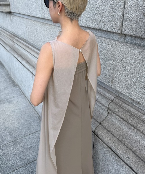 JENNE(ジェンヌ)の「カップ付きシアー2WAYワンピース(ワンピース・レディース・ブラック/ベージュ系その他・SMALL/MEDIUM/LARGE)」の17枚目の写真