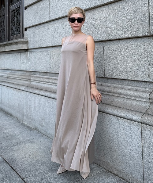 JENNE(ジェンヌ)の「カップ付きシアー2WAYワンピース(ワンピース・レディース・ブラック/ベージュ系その他・SMALL/MEDIUM/LARGE)」の20枚目の写真