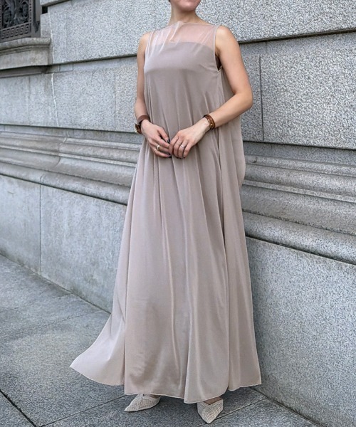 JENNE(ジェンヌ)の「カップ付きシアー2WAYワンピース(ワンピース・レディース・ブラック/ベージュ系その他・SMALL/MEDIUM/LARGE)」の22枚目の写真