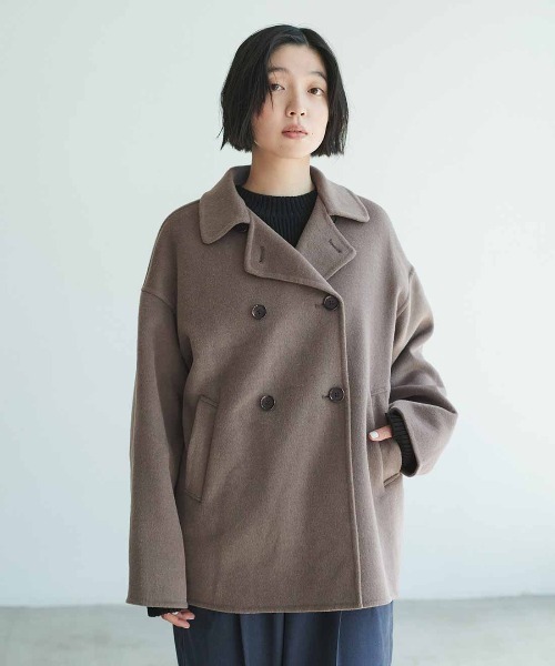 THREE FIFTY STANDARD(スリーフィフティースタンダード)の「THREE FIFTY STANDARD 日本製のリサイクル素材をつかったベーシックなニットセーター(ニット/セーター・レディース・ライトグレー/ブラック・3L/LL/L/M)」の9枚目の写真