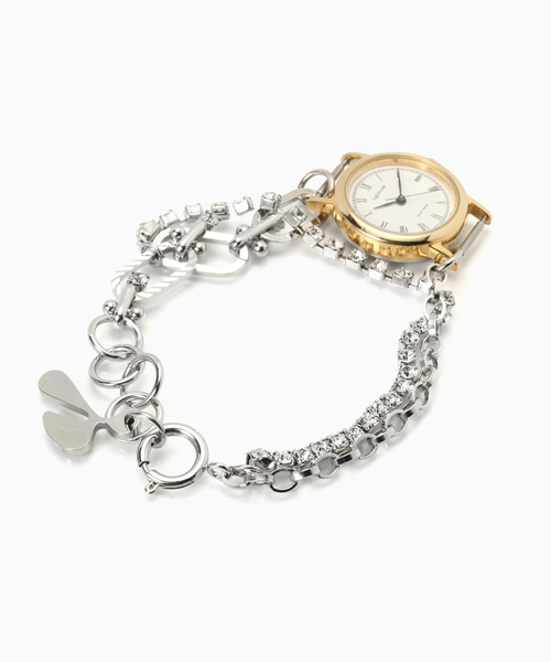 HIDAKA(ヒダカ)の「HIDAKA / ヒダカ FUSION WATCH BRACELET(ブレスレット・メンズ・シルバー・FREE)」の2枚目の写真