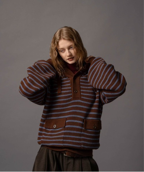 Double Pocket Knit Hoodie - ダブルポケット ニットフーディー