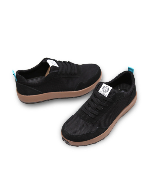 HARVARD SHOES（ハーバードシューズ）の「リガ 男女共用 スニーカー デイリー運動靴 ブラック（スニーカー・レディース・ブラック・FREE）」の3枚目の写真