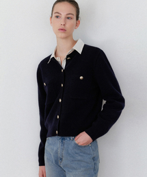 ATMORE（アットモア）の「ジェーンカシミアウールカーディガン（navy）（カーディガン/ボレロ）」