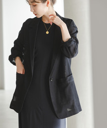 Noble | エアリーメッシュロングジャケット(テーラードジャケット)