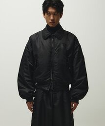 THE ANTI PLATFORM（ディアンチプラットフォーム）の「パディッドクロップフライトジャケット（ブラック）（ナイロンジャケット）」