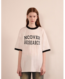 NCOVER（エヌカバー）の「リサーチロゴリンガー半袖Tシャツブラック（Tシャツ/カットソー）」