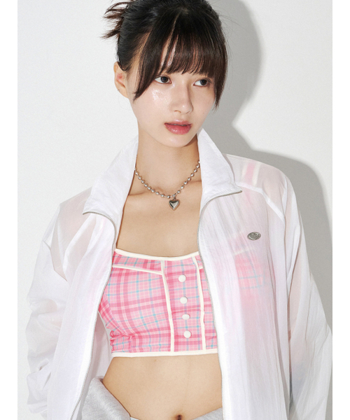 MELLOTORY(メロートリー)の「ウィンドジップアップジャケット(ホワイト)(ナイロンジャケット・レディース・ホワイト・FREE)」の2枚目の写真
