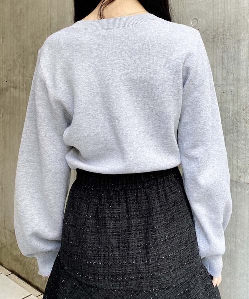 INGNI(イング)の「イニシャルビジューロゴニット(ニット/セーター・レディース・グレー/オフホワイト/ピンク/ブラック・M)」の22枚目の写真