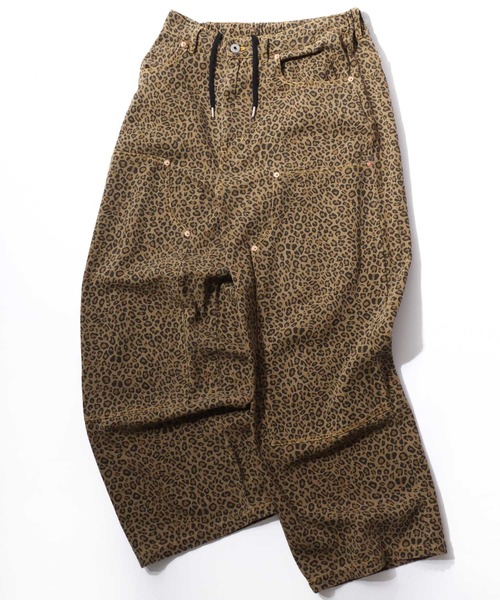 VISION STREET WEAR（ヴィジョンストリートウェア）の「VISION STREET WEAR/ヴィジョンストリートウェア オーバーサイズ リジッドデニム･総柄 ワイド ダブルニーパンツ/レディース メンズ（デニムパンツ・メンズ・ネイビー/ブラック/グリーン系その他/ベージュ系その他/グレー系その他・LL/L/M）」の4枚目の写真