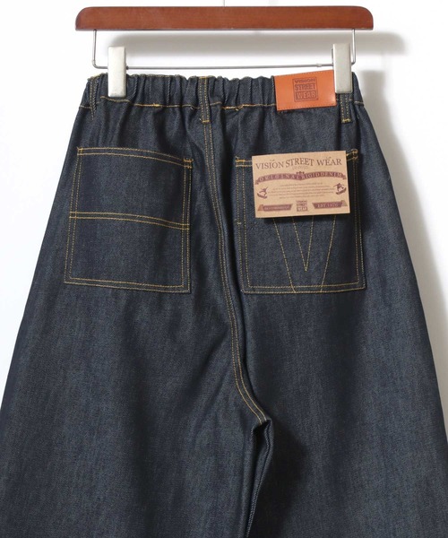 VISION STREET WEAR（ヴィジョンストリートウェア）の「VISION STREET WEAR/ヴィジョンストリートウェア オーバーサイズ リジッドデニム･総柄 ワイド ダブルニーパンツ/レディース メンズ（デニムパンツ・メンズ・ネイビー/ブラック/グリーン系その他/ベージュ系その他/グレー系その他・LL/L/M）」の10枚目の写真