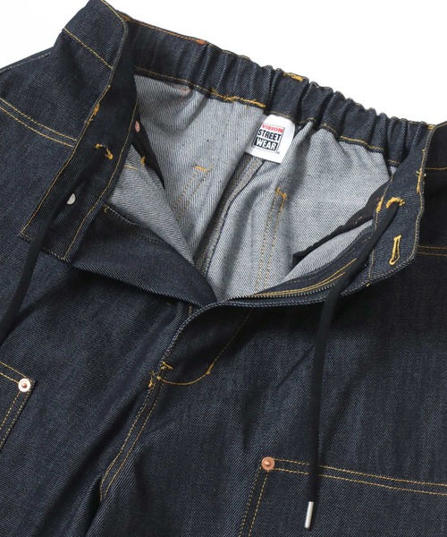 VISION STREET WEAR（ヴィジョンストリートウェア）の「VISION STREET WEAR/ヴィジョンストリートウェア オーバーサイズ リジッドデニム･総柄 ワイド ダブルニーパンツ/レディース メンズ（デニムパンツ・メンズ・ネイビー/ブラック/グリーン系その他/ベージュ系その他/グレー系その他・LL/L/M）」の16枚目の写真