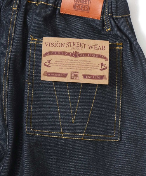 VISION STREET WEAR（ヴィジョンストリートウェア）の「VISION STREET WEAR/ヴィジョンストリートウェア オーバーサイズ リジッドデニム･総柄 ワイド ダブルニーパンツ/レディース メンズ（デニムパンツ・メンズ・ネイビー/ブラック/グリーン系その他/ベージュ系その他/グレー系その他・LL/L/M）」の20枚目の写真