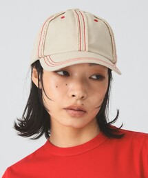 Ray BEAMS（レイビームス）の「配色 ステッチ キャップ　　日除け 紫外線対策 夏素材 レジャー アウトドア 夏コーデ（キャップ）」