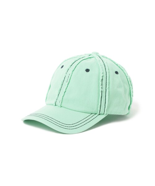 Ray BEAMS(レイビームス)の「配色 ステッチ キャップ 日除け 紫外線対策 夏素材 レジャー アウトドア 夏コーデ(キャップ・レディース・ミント/ベージュ/ブラック・ONE SIZE)」の5枚目の写真