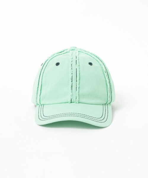 Ray BEAMS(レイビームス)の「配色 ステッチ キャップ 日除け 紫外線対策 夏素材 レジャー アウトドア 夏コーデ(キャップ・レディース・ミント/ベージュ/ブラック・ONE SIZE)」の6枚目の写真