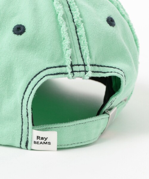 Ray BEAMS(レイビームス)の「配色 ステッチ キャップ 日除け 紫外線対策 夏素材 レジャー アウトドア 夏コーデ(キャップ・レディース・ミント/ベージュ/ブラック・ONE SIZE)」の8枚目の写真