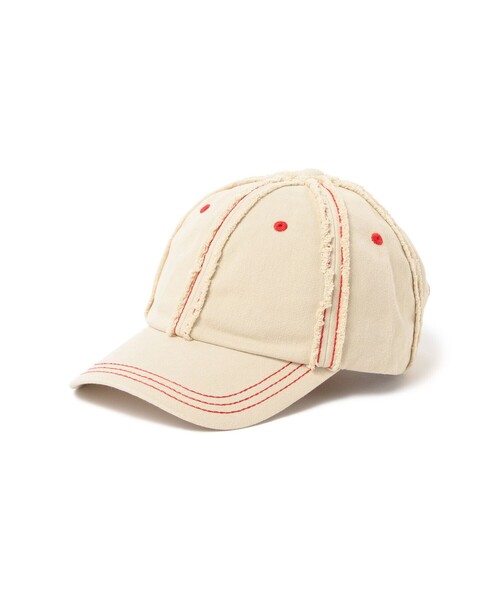 Ray BEAMS(レイビームス)の「配色 ステッチ キャップ 日除け 紫外線対策 夏素材 レジャー アウトドア 夏コーデ(キャップ・レディース・ミント/ベージュ/ブラック・ONE SIZE)」の11枚目の写真