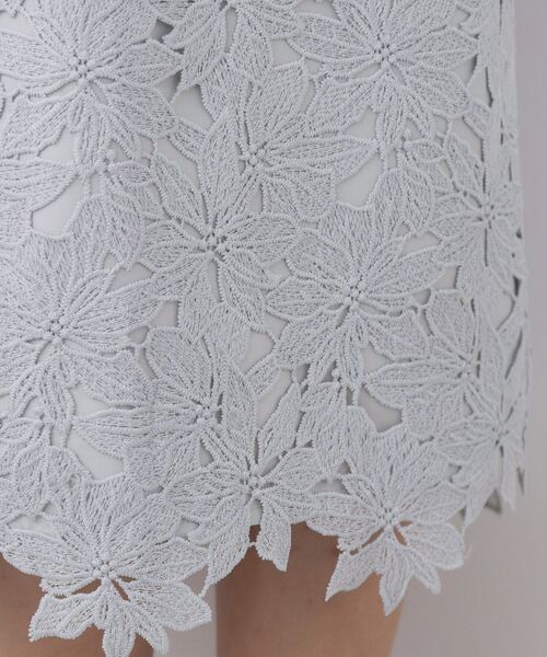 index（インデックス）の「フラワーレースタイトスカート【洗濯機OK】《XS～3L》（スカート・レディース・ネイビー/サンドベージュ/サックスブルー・44/42/40/38/36/34）」の9枚目の写真