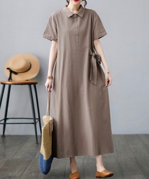 N.s（エヌドットエス）の「ワンピース　ウエストコード　襟付き　ワンピース（ワンピース）」