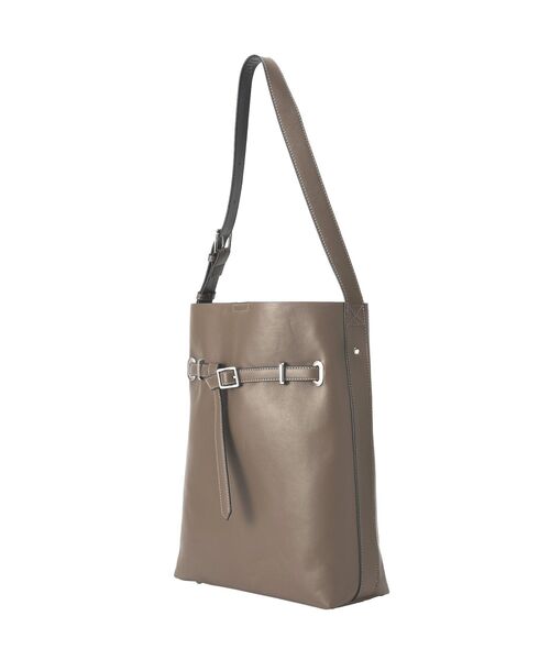 YECCA VECCA（イェッカヴェッカ）の「ベルトデザインワンハンドルショルダーバッグ（ショルダーバッグ・レディース・ブラック/ダークブラウン・FREE）」の12枚目の写真